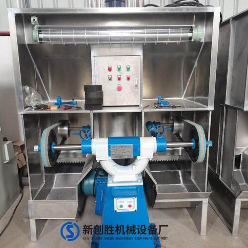 除尘砂带抛光机五金除锈打磨机三角立式研磨机拉丝角磨砂带机定制