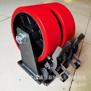 青岛超重型铁芯纯尼龙载重王3吨万向轮加重型6寸8寸10寸12寸拖车