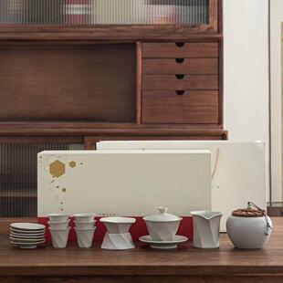 几何茶套具套装31366创意陶瓷茶漏茶具家用泡茶化装陶德瓷