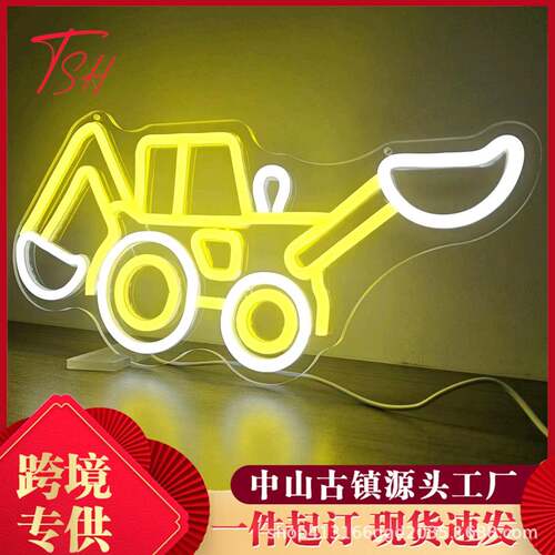 Open霓虹灯led开业字母造型灯牌商店背景墙发光门牌装饰灯悬挂