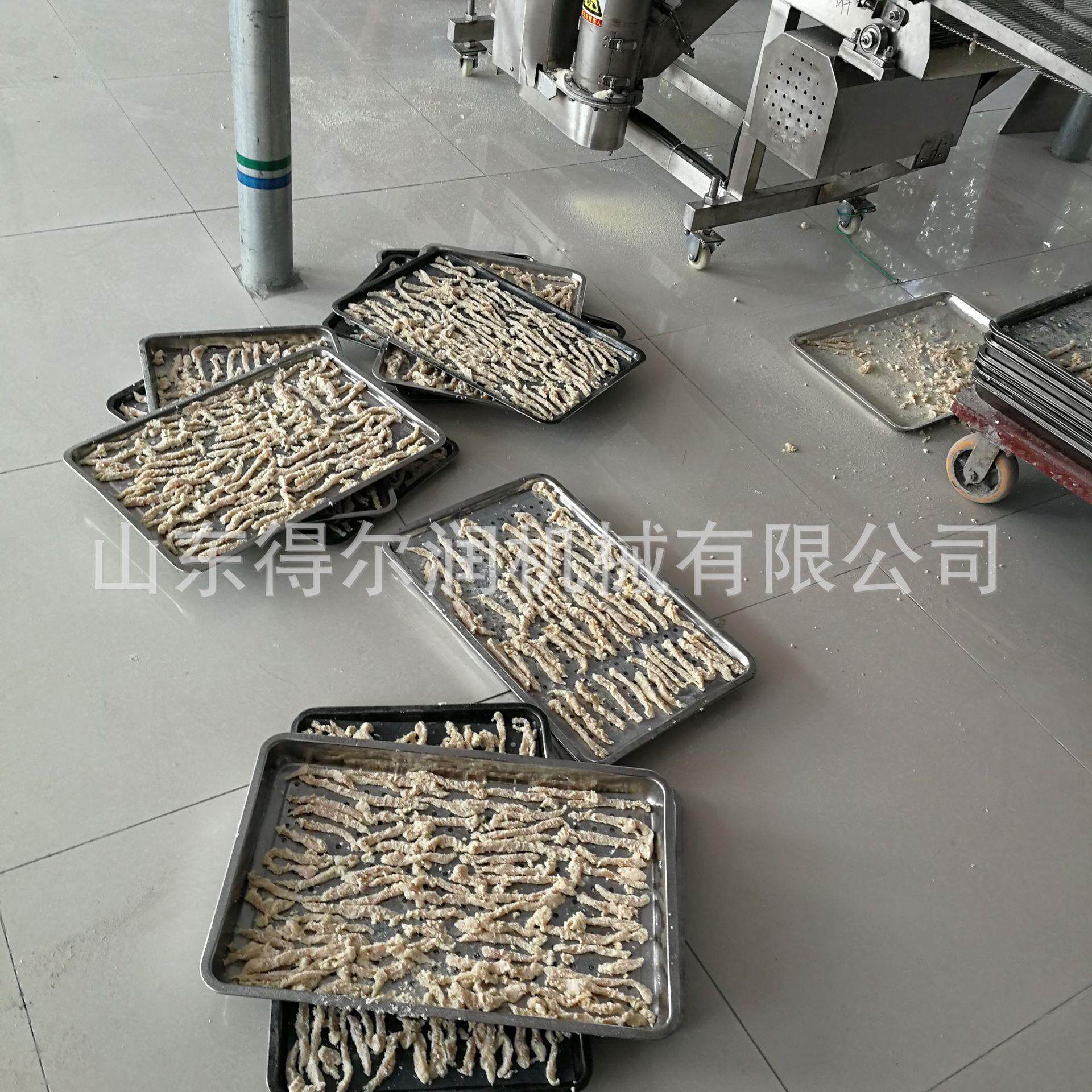 全自动雪花排条鸡柳条上屑裹糠裹雪花片机 山东机械