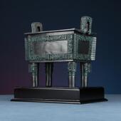 黄铜司母戊方鼎摆件 饰品客厅办公室工艺品礼品摆件 家居装