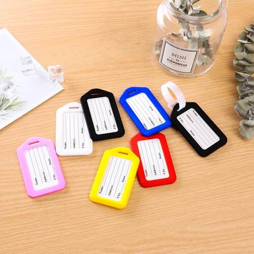 Wholesale Plastic Luggage Tags, Candy-Colored Airplane Lugga
