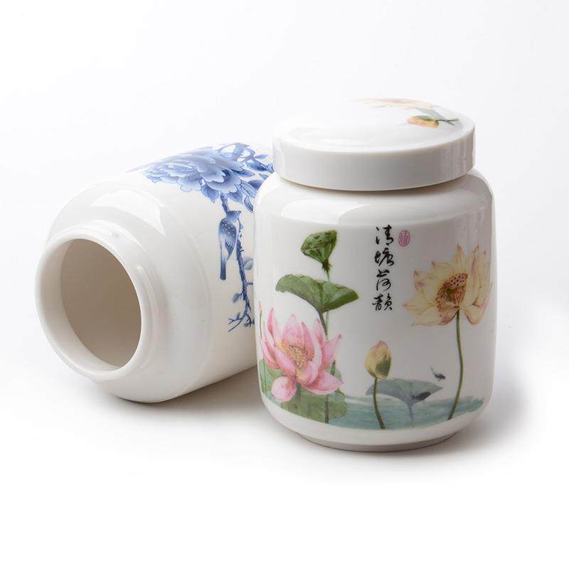 蜂蜜瓶半斤一斤陶瓷小号液体密封罐膏方罐密封瓶茶叶存储缸燕窝瓶