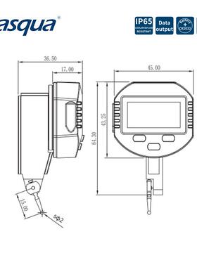 意大利达时科数显杠杆千分表5410-9105高精度指示表0-0.5mm/0.001