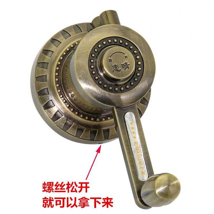 阳台晒衣架凉衣手把手升降器配件摇通用手摇晴摇器恋器手动晾衣架