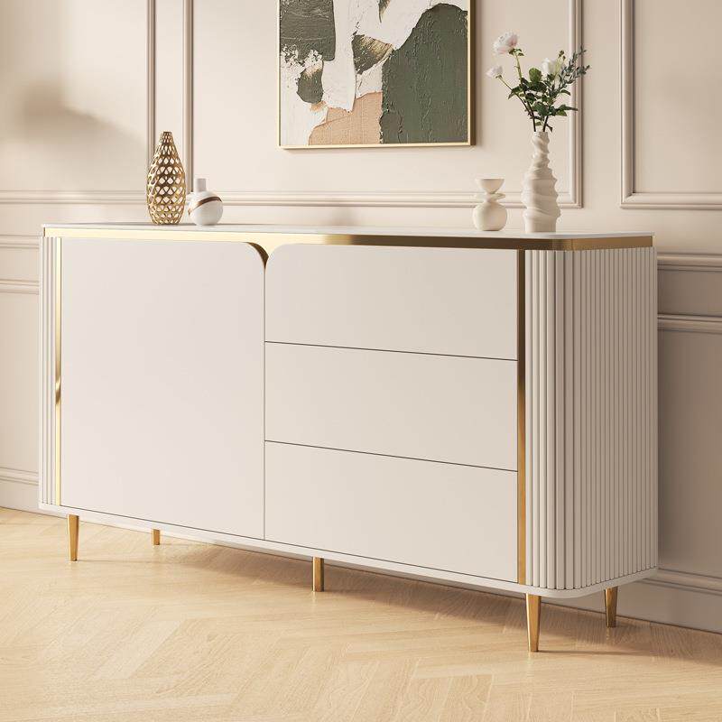 实户木边柜轻现代简约餐家用隔断奢CBG-026装饰柜靠墙储物柜岩板