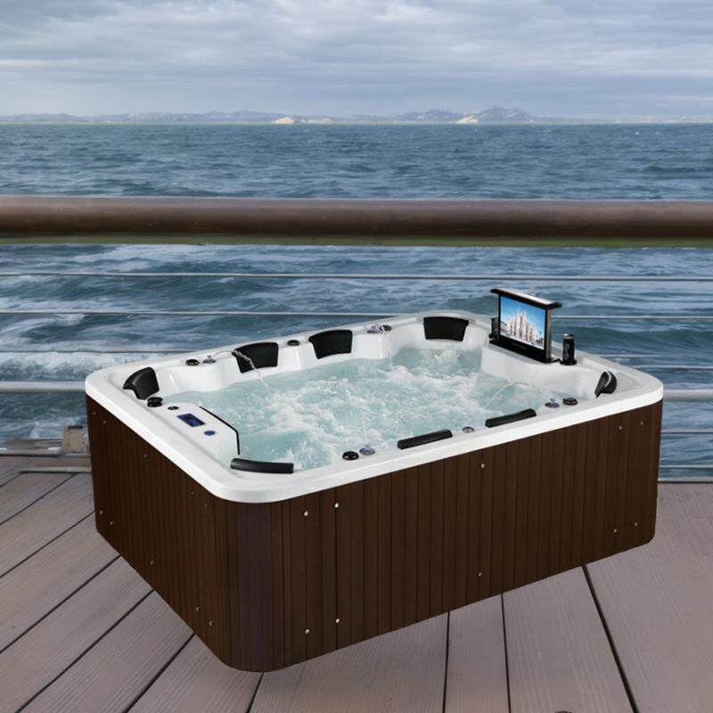 佛山厂家户外按摩浴缸温泉SPA泡池浴盆8人大池花园游泳池Jacuzzi