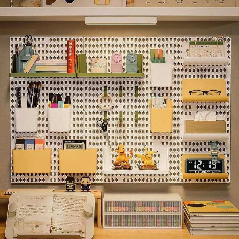 洞洞板置物架免打孔挂墙上挂板书桌桌面收纳宿舍墙壁办公室,收纳整理,整理架/置物架/收纳架,淘宝优惠券,粉丝福利购,淘宝优惠卷