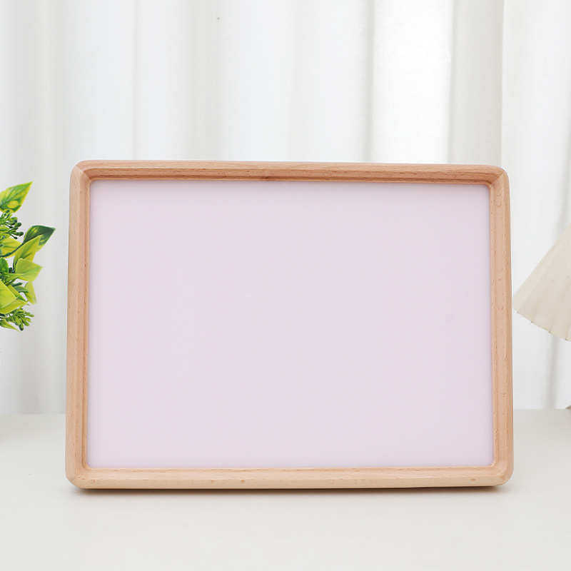 厂家批发diy榉a4相框七寸相框相框台六寸榫卯木高级照片实木感摆