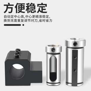 数控车床SBHA辅助刀座内孔U钻刀套16 40导套过渡抗震车刀座