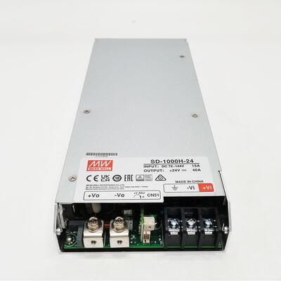现货明纬DC转DC直流1000W开关电源SD-1000H大功率12V 24V 48V