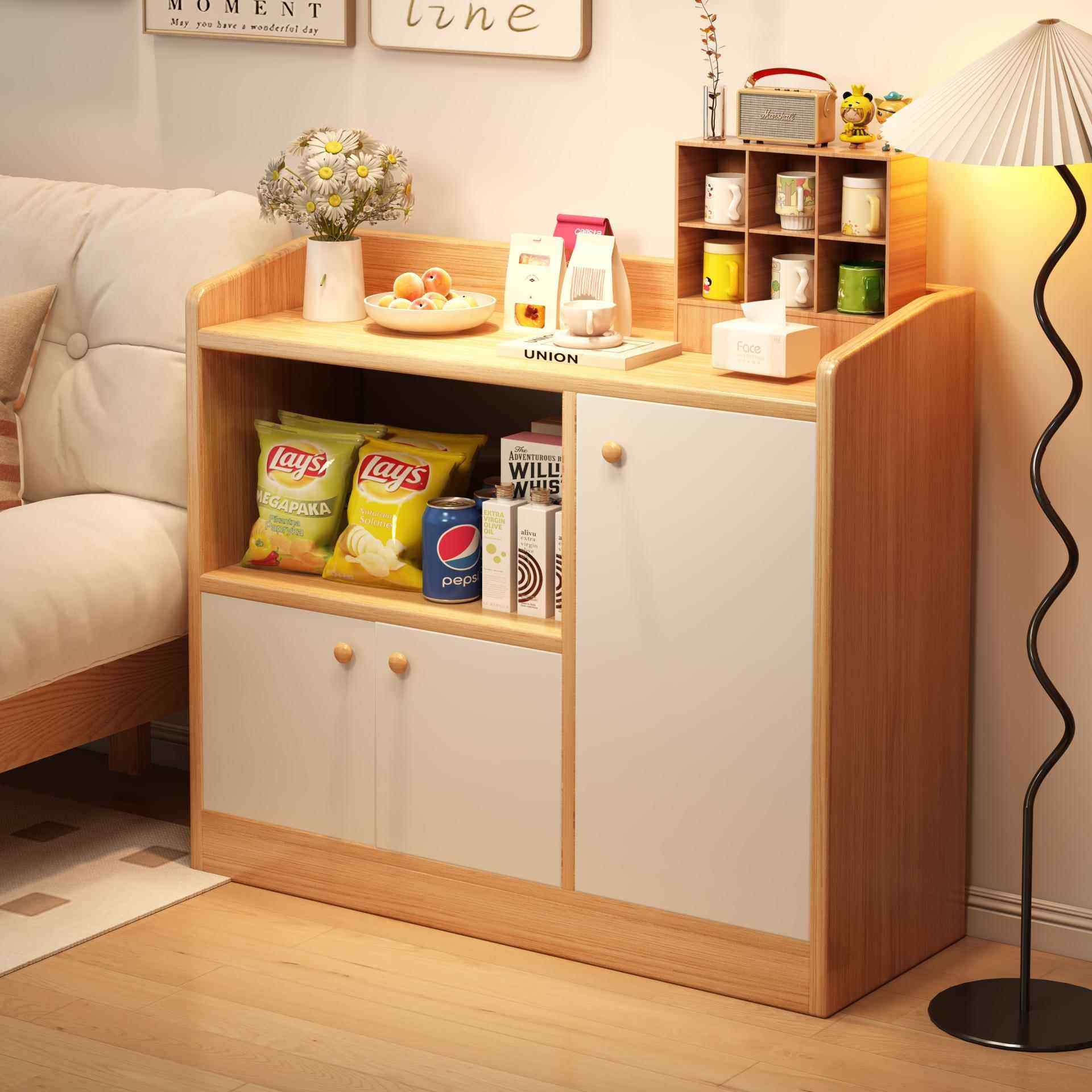 餐边柜客厅柜置物落地储物柜简约茶水柜家用厨房柜子储物收纳柜子