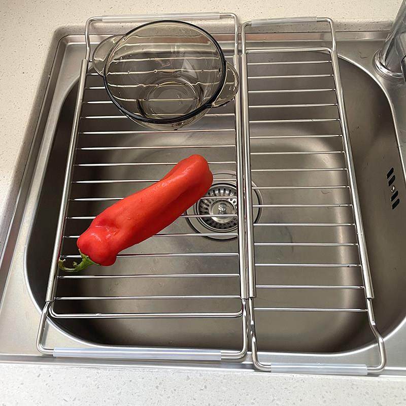 厨房餐具排水架304不锈钢家用水槽可伸缩杯和碗水控制存储架,餐饮具,洗菜盆/沥水篮/漏水筛,淘宝优惠券,粉丝福利购,淘宝优惠卷