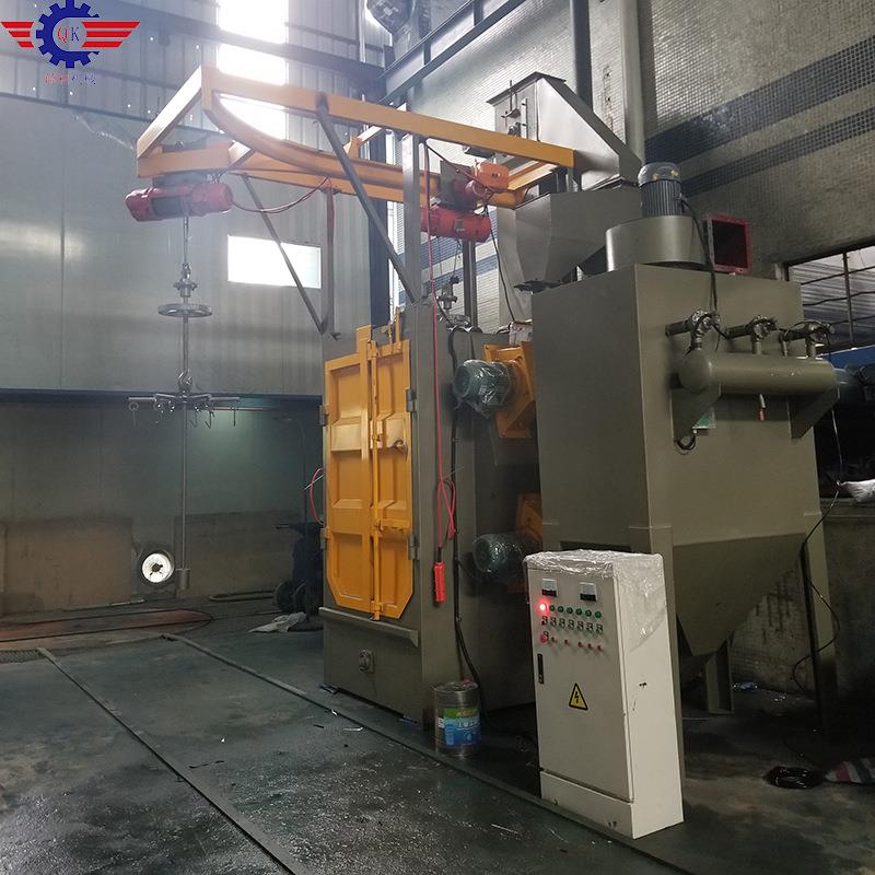 厂家直销QK-Q376型双吊钩式抛丸机/佛山压铸铝，锌合金悬挂式图片