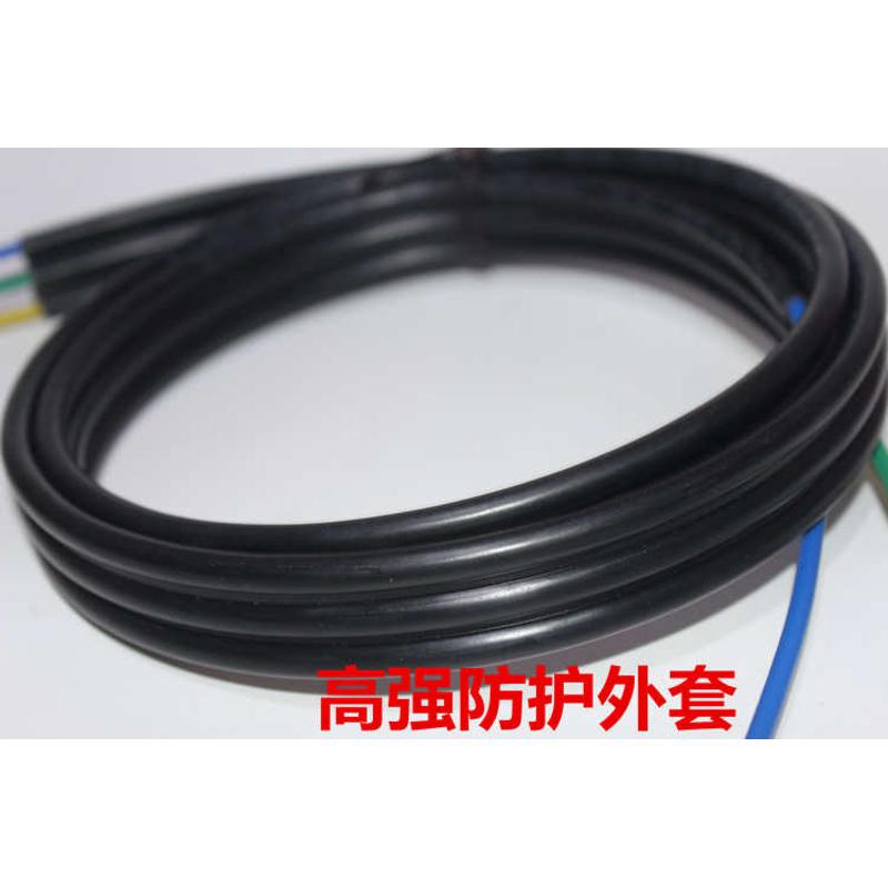 电动三轮车无刷电机连接线三芯耐高温电机线1.6米2米3*6平方3*8