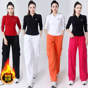 半拉链长袖 广场舞运动跑步锻炼服装 成人女 新品 湘慧2024秋季