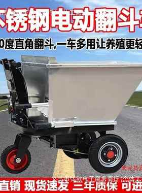 电动运车手推车建筑工三地轮砂浆水泥灰斗车拉粪搬运养87472殖输