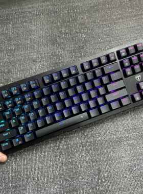 三模87键机械键盘无线蓝牙有线type-c青轴欧版大回车rgb84键黑色