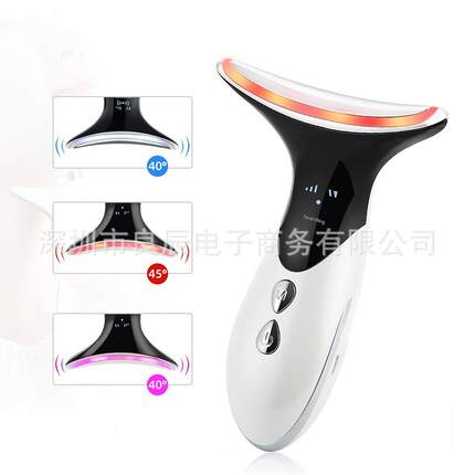 跨境新款美颈仪 脸部彩光家用颈部导入按摩仪器