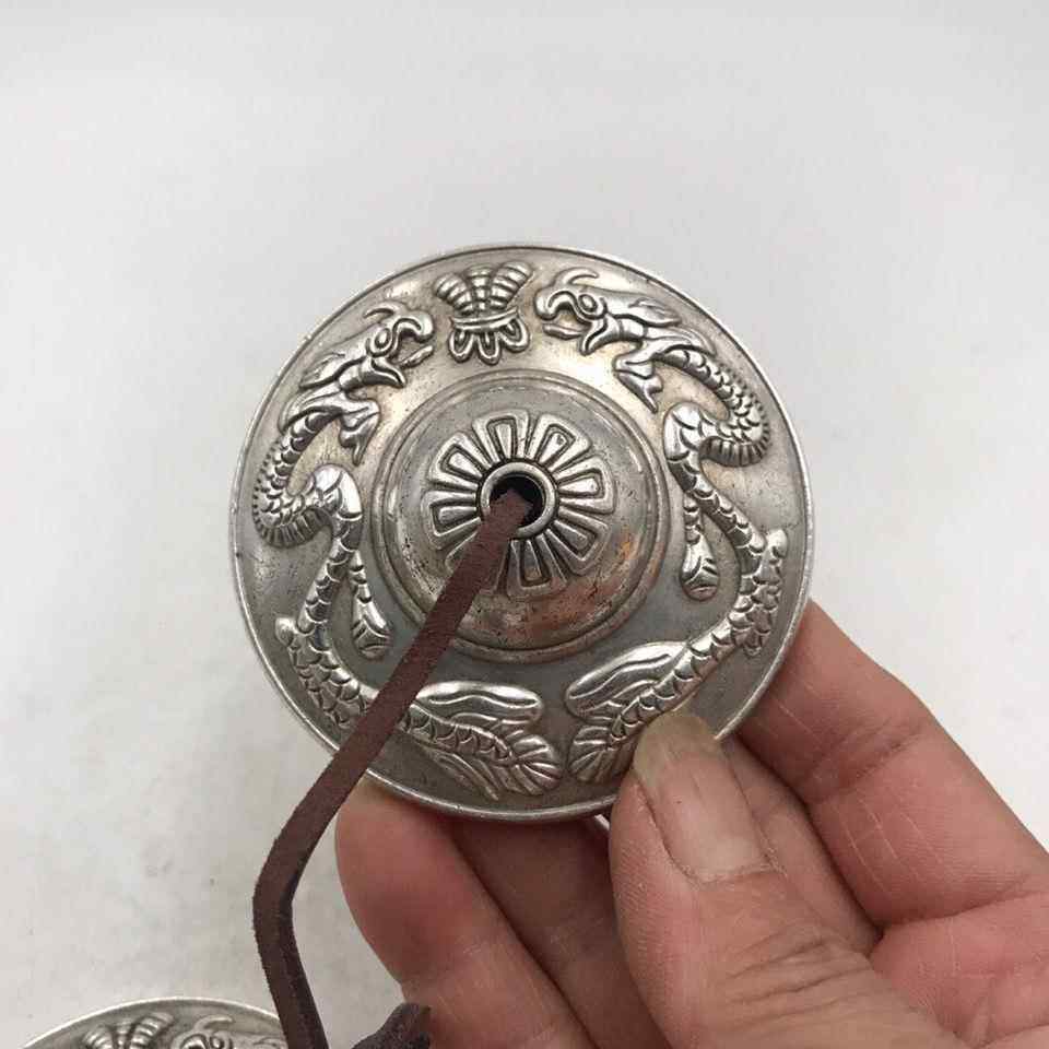 高档尼泊尔击手工丁夏纯铜碰铃打乐器撞铃门民族冷传乐器便携式统