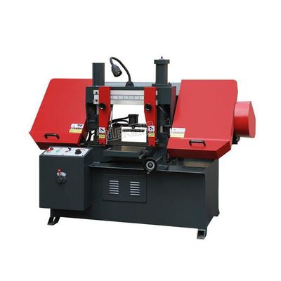 GB4220小型卧式带锯床GT4220普通双立柱金属带锯床液压半自动