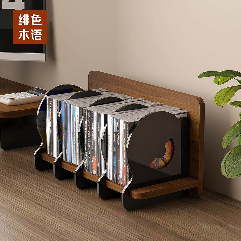 亚克力CD架分层架游戏碟片存放架桌面蓝光碟片光盘黑胶唱片展示架