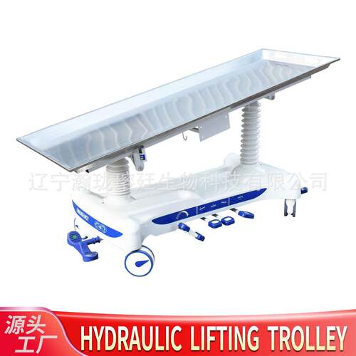 现货直发实验室用标本手推车Morguetrolley太平间脚踏尸体升降车
