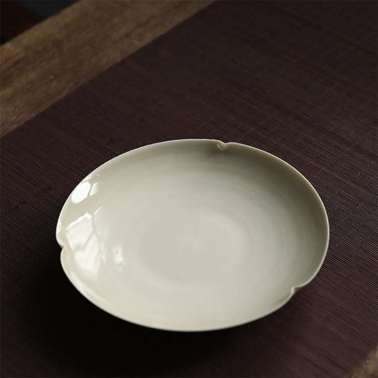 草木灰壶承 手工茶壶托盘覆古盖碗壶底托创意陶瓷茶道