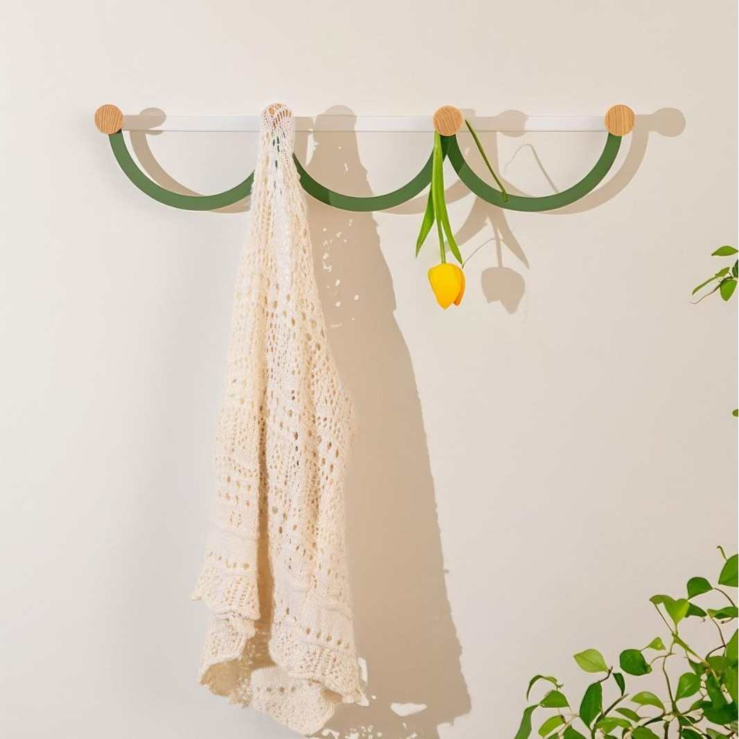 JZ几致衣帽架墙面打孔衣帽挂钩家用卧室客厅简约家居置物架衣帽架