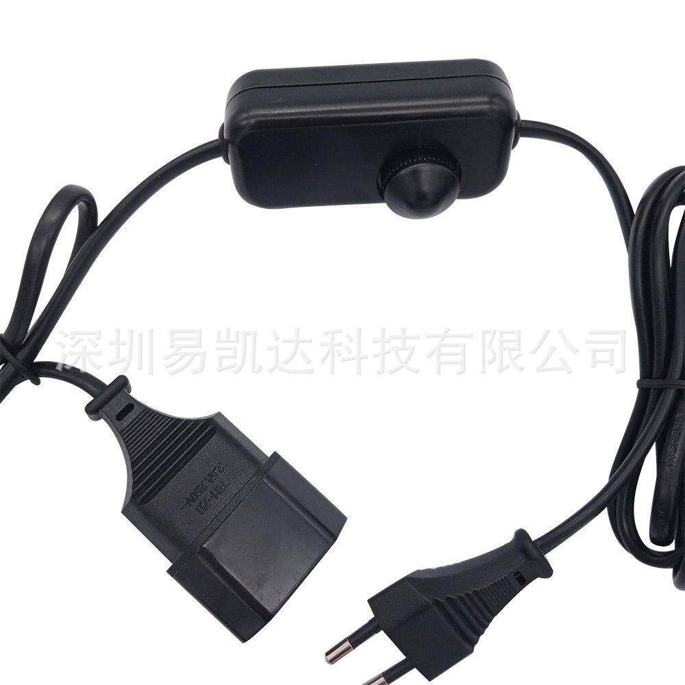 LED旋钮调光开关 台灯线上旋钮调光器 单色光线上调速器 无极调光