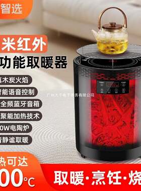 围炉煮茶冬日取暖器微型取暖器速热陶炉电暖气陶瓷加热暖风机
