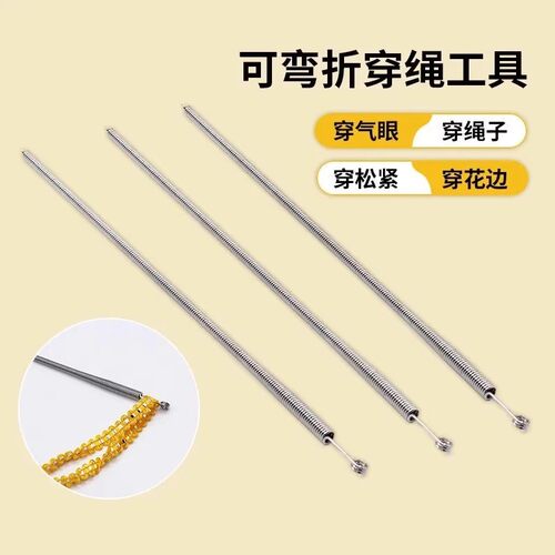 The text describes a versatile tool for threading ropes, whi
