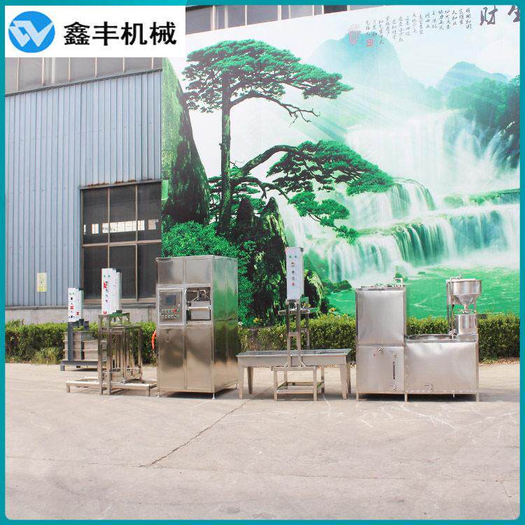 智能豆干生产线 定时定量自动泼脑薄厚可调 商用豆干机整套实拍