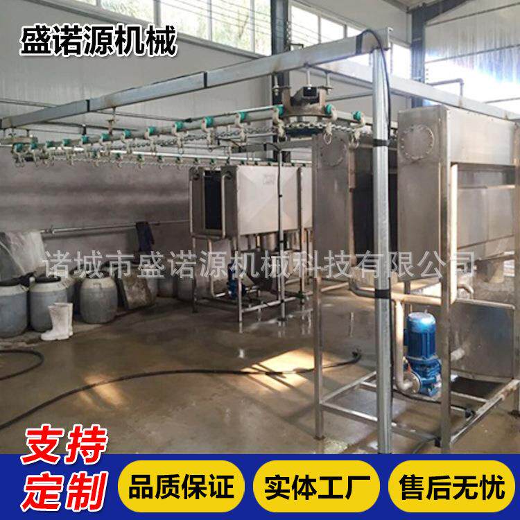 鸡翅不锈钢烫毛设备鸡鸭鹅强制喷淋预烫机鸭翅猪蹄立式浸烫池