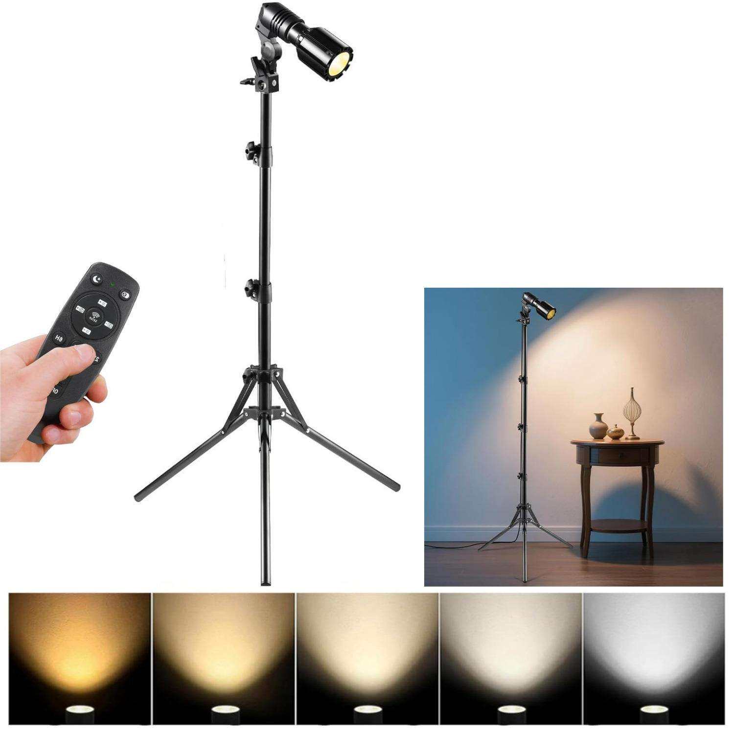 外贸跨境落地灯现代简约客厅书房卧室灯遥控调光高度可调立式台灯