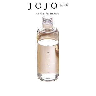 代半 JOJO PD.half.耐高温玻璃瓶透明水杯高硼硅带盖便携