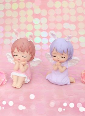 网红可爱安妮宝贝烘焙蛋糕装饰摆件卡通玩具天使儿童生日蛋糕摆件