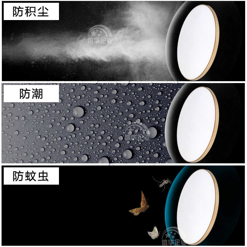 浴室灯卧室厨圆形三过道防卫阳吸顶灯台灯led楼梯走廊超薄卫生间