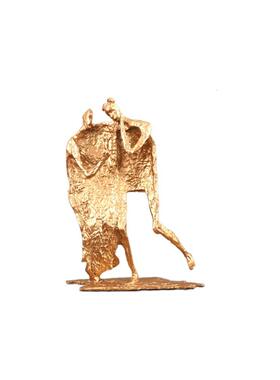 现代简约抽象铸铁人物雕塑艺术摆件客厅玄关书房电视柜家居装饰品