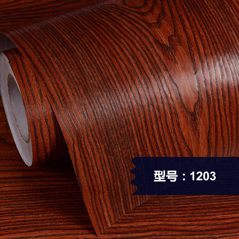 自软片门防水波音贴墙贴木纹防家具纸衣桌面粘柜油污加厚翻新旧房