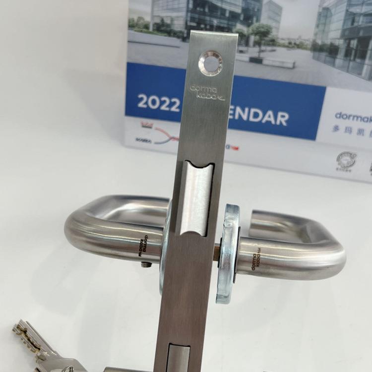 德国DJCUORM弯A多玛P分R110不锈钢多玛防火门锁304不锈钢双把手体