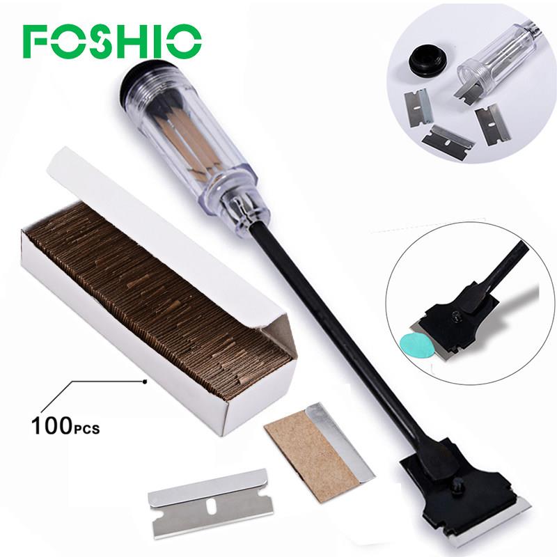 FOSHIO汽车贴膜工具不锈钢铲刀旧胶去除刮刀改色膜玻璃贴纸铲胶刀