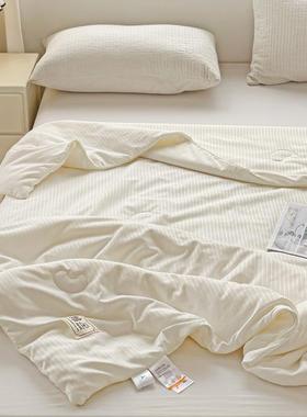 类全棉VBU贡段提花夏被A大豆维夏纤凉被夏季色薄被子纯家用被芯棉