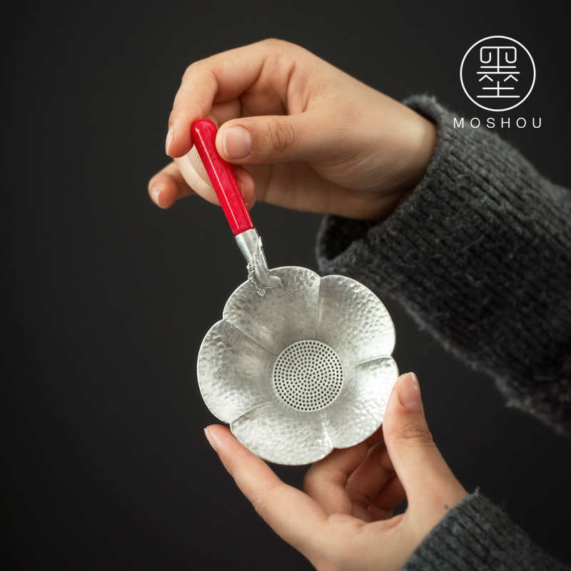 墨守 纯锡茶滤创意茶漏茶道高档茶叶过滤器日式功夫茶具配件