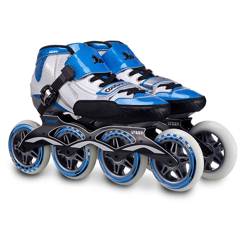 美洲狮专业大轮碳纤维速滑鞋儿童SR9竞速鞋成年SR7溜冰鞋SR1旱冰