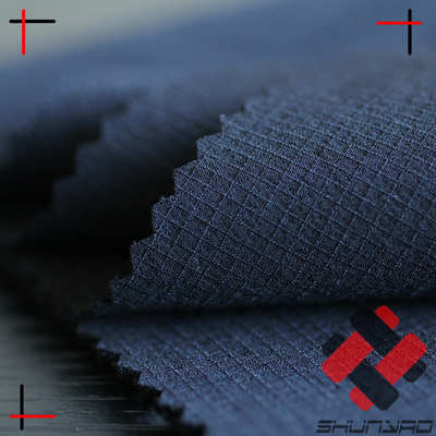 舜尧 防水氨纶厚实弹力格子面料 格子尼龙四面弹登山布