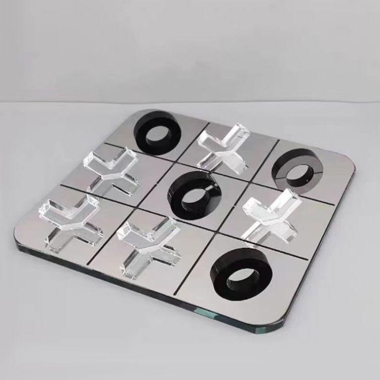 现代简约XO三字棋井字棋盘摆件家居样板间民宿客厅书房桌面摆设