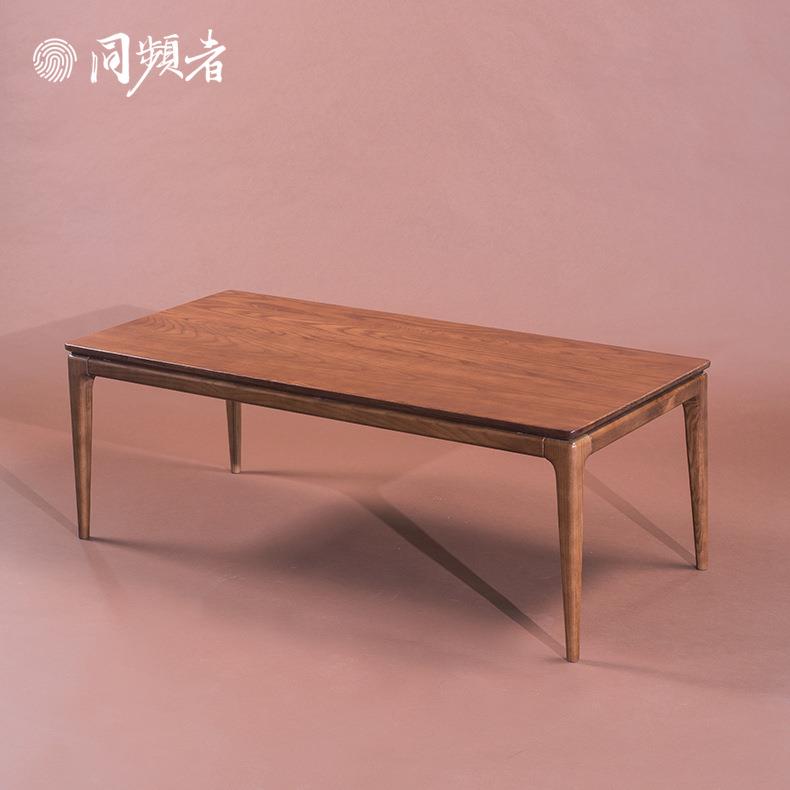 同频者 北欧日式现代极简家用客厅实木茶几 束身白蜡木无辅材现货