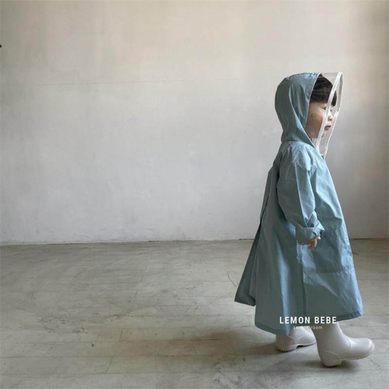 韩国ins儿童雨衣宝宝全身防水雨披2022幼儿园小学生带书包位雨具